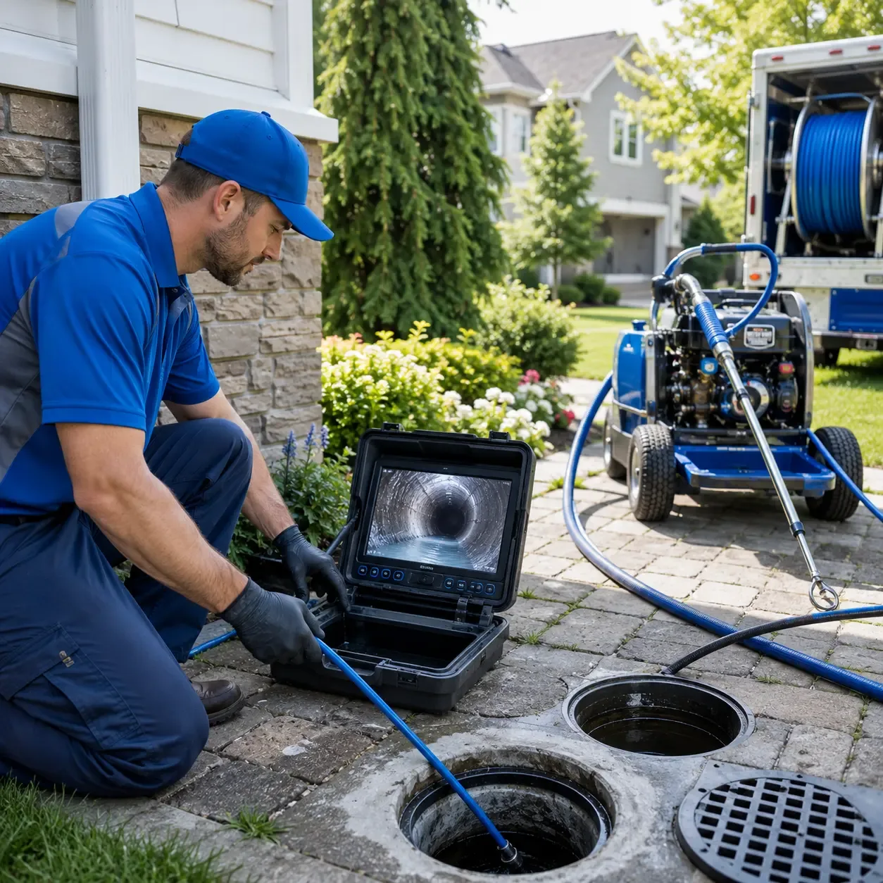 Outdoor drain cleaning professionals serving Pekin, IN