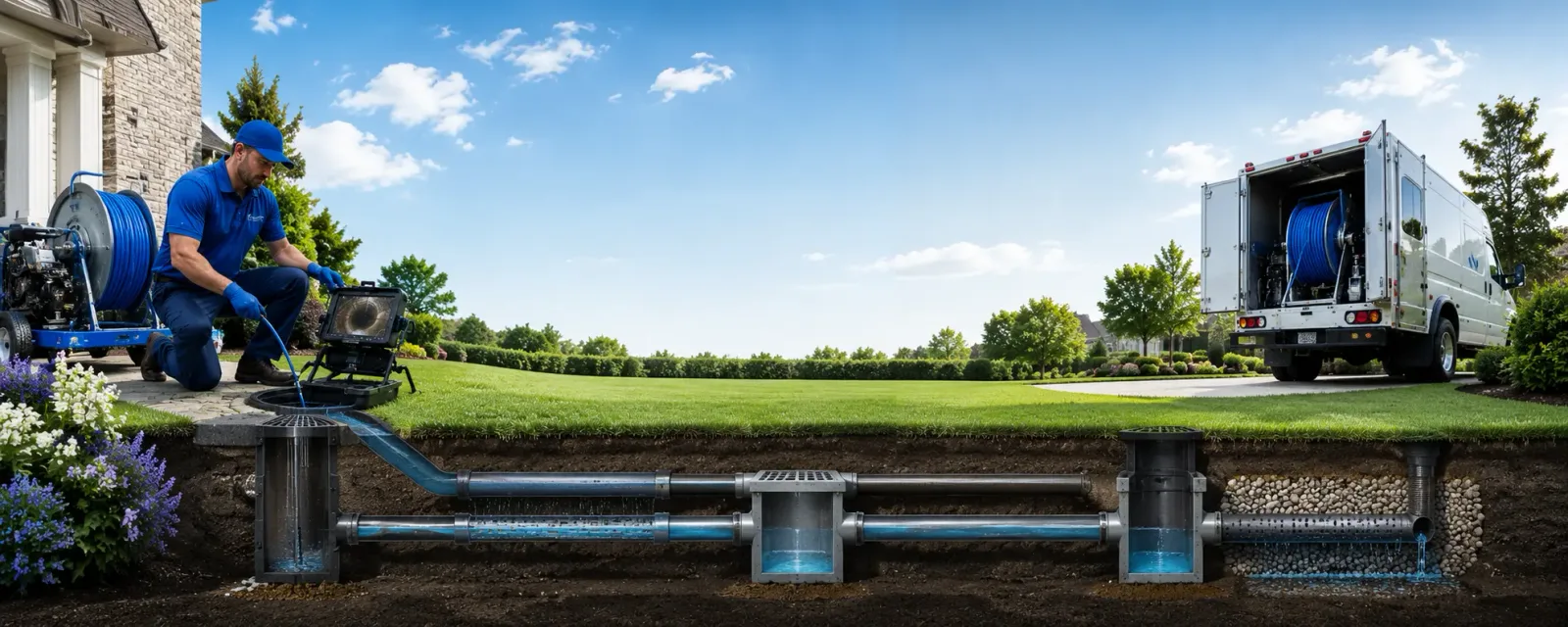 Outdoor drain cleaning information for Pekin, IN